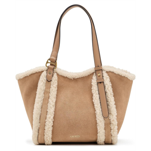 POLO Ralph Lauren Lauren Ralph Lauren Shearling-Trim Small Tasha Tote Bag