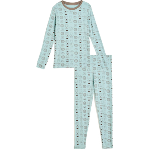 Kickee Pants Kids Print Long Sleeve Pajama Set (Toddler/Little Kids/Big Kids)