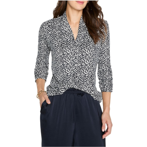 Womens NICZOE Geo Toss Knit Top