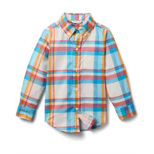 Janie and Jack Madras Plaid Button-Down Shirt (Toddler/Little Kid/Big Kid)