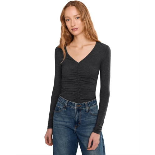 Womens Madewell Slinky V-neck Top