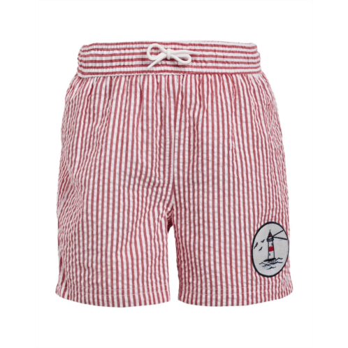 Janie and Jack Seersucker Patch Swim Trunk (Toddler/Little Kid/Big Kid)