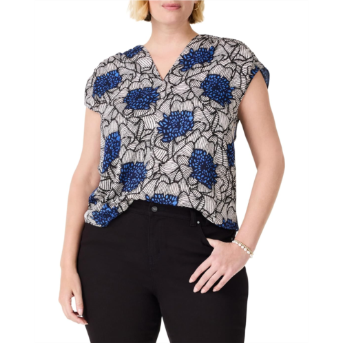Womens NICZOE Plus Size Petal Bloom Top