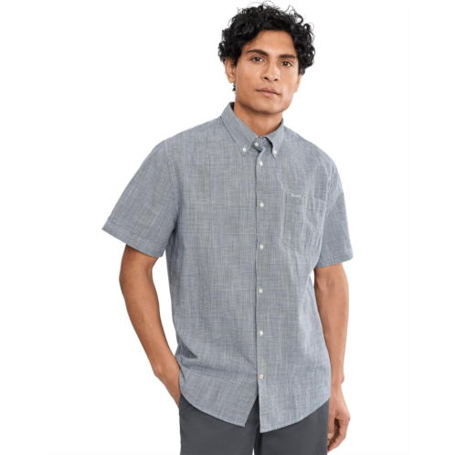 Mens Barbour Fleming Linen Blend Regular Short Sleeve Shirt