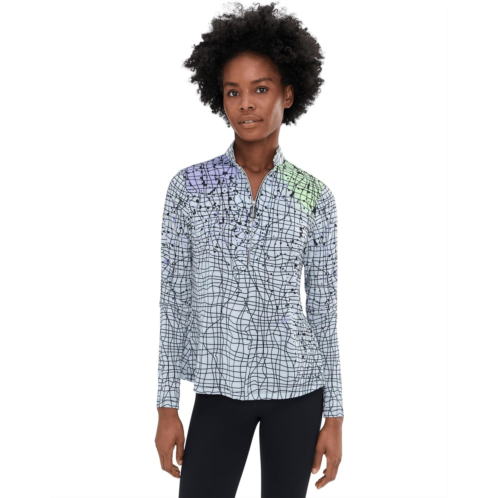 Womens Jamie Sadock Sunsense Gossamer Long Sleeve Quarter Zip