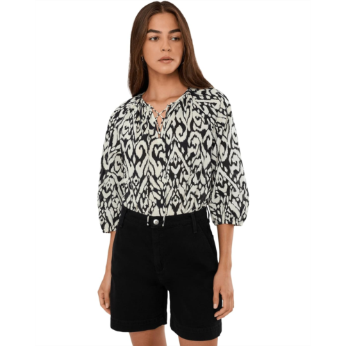 Vince Camuto Lace-Up Raglan Top with Neck Ties