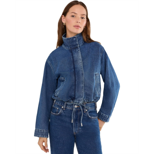 Womens Madewell Denim Crop Field Jacket