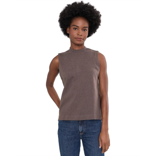 Womens PACT Airplane Mock Neck Shell