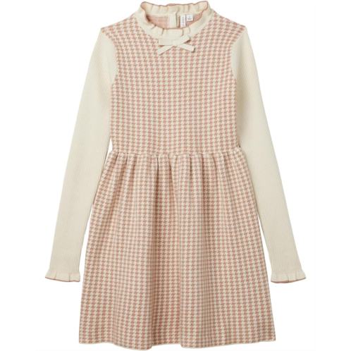 Janie and Jack Check Sweater Dress (Toddler/Little Kid/Big Kid) Janie and Jack Check Sweater Dress (Toddler/Little Kid/Big Kid)