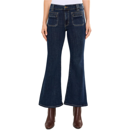 Womens Liverpool Los Angeles Mid-Rise Hannah Flare with Vintage Back Pockets