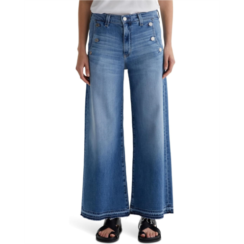 AG Jeans Dania Mid Rise Ankle Palazzo in Nautical Mile