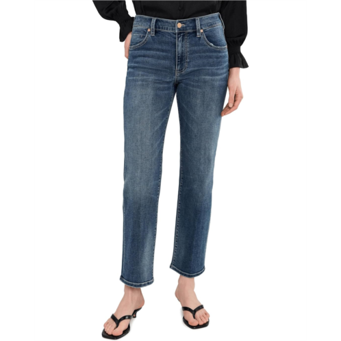 Liverpool Los Angeles 28 Petite Mid-Rise Kennedy Straight Leg Jeans
