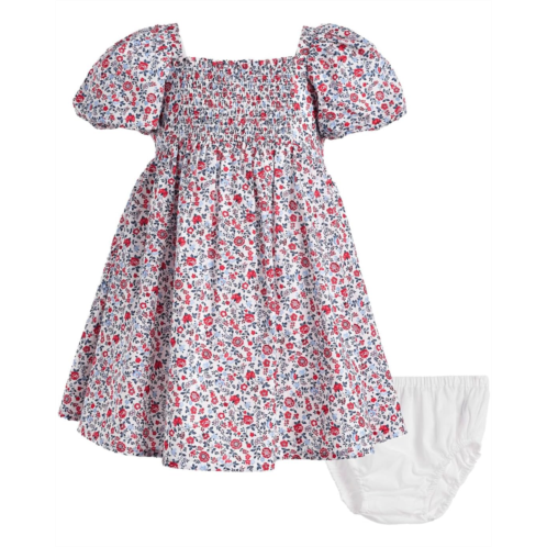 Janie and Jack Floral Smocked Dress (Infant)
