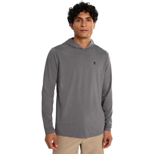 Mens Hurley Hybrid Hooded Upf Long Sleeve