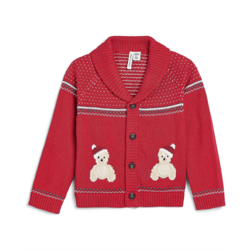 Boys Janie and Jack Holiday Bear Cardigan (Infant)