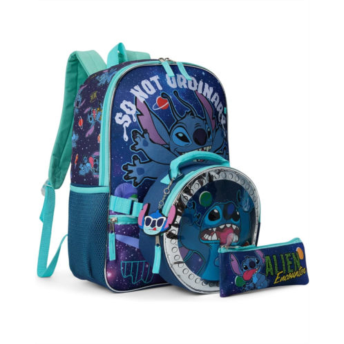 BIOWORLD Kids Lilo & Stitch 5 Piece Backpack Set (Little Kid/Big Kid)