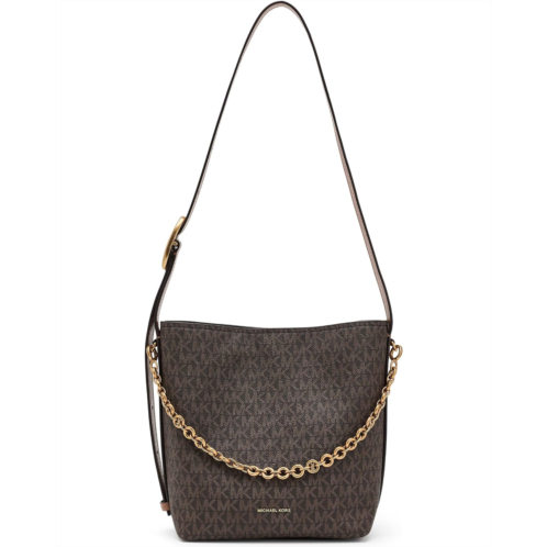 Michael Michael Kors Nolita Small Bucket Messenger w/ Chain