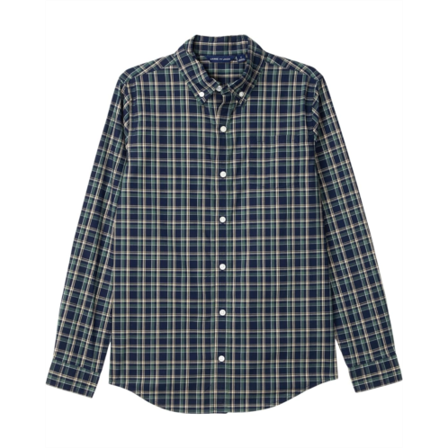 Janie and Jack Plaid Poplin Button Down Shirt (Toddler/Little Kid/Big Kid)