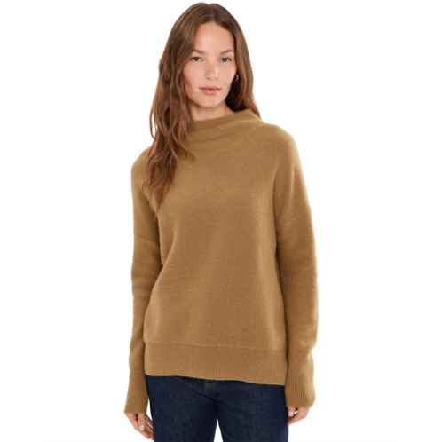 Womens Vince Boiled Funnel Neck Pullover