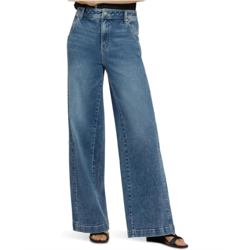 Womens NYDJ Gracie Wide Leg Jeans in Secret Hollow