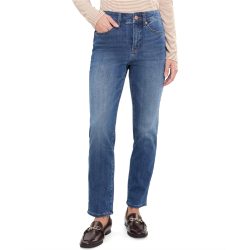 Womens NYDJ Petite Sheri Slim Straight Jeans