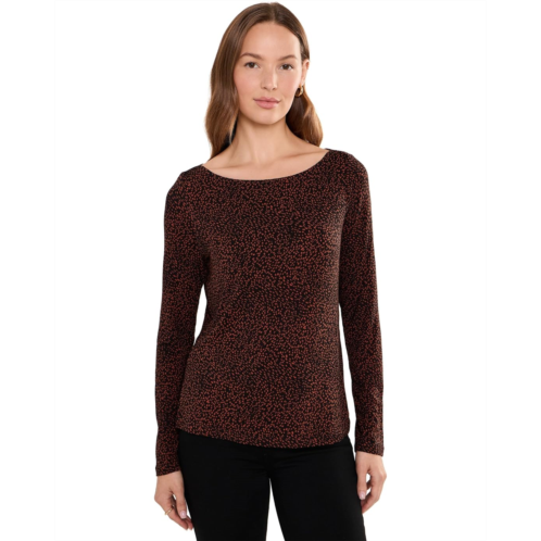 Womens Liverpool Los Angeles Long Sleeve Boatneck Knit Top