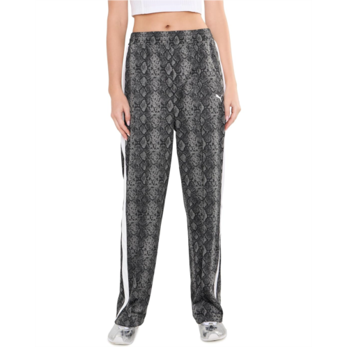 Womens PUMA T7 Snake Print Straight Leg Pants