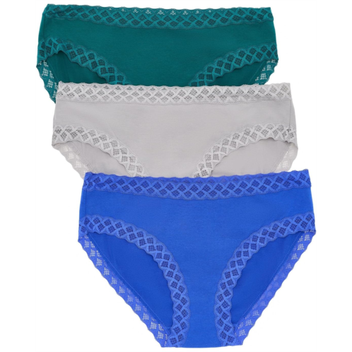 Womens Natori Bliss Girl Brief 3-Pack Panties