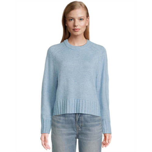 Lilla P Saddle Sleeve Crew Neck Sweater