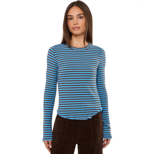 Womens Free People Easy Does It Striped Tee