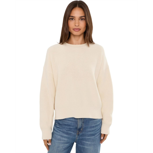 Womens Madewell Arden Rollneck 2/32 Cotton Pullover