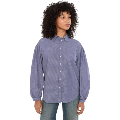 Womens Faherty Coastal Poplin Suki Blouse