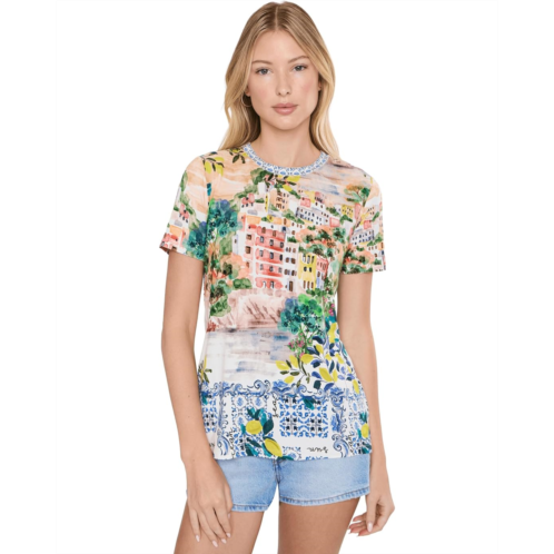 Johnny Was The Janie Favorite Short Sleeve Crew Neck Tee - Oly