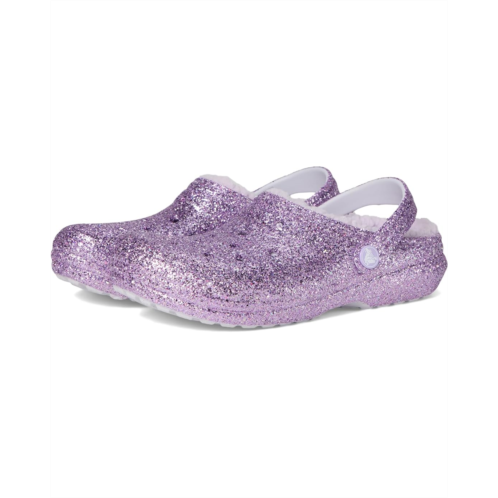 Kids Crocs Kids Classic Lined Glitter Clog (Toddler)