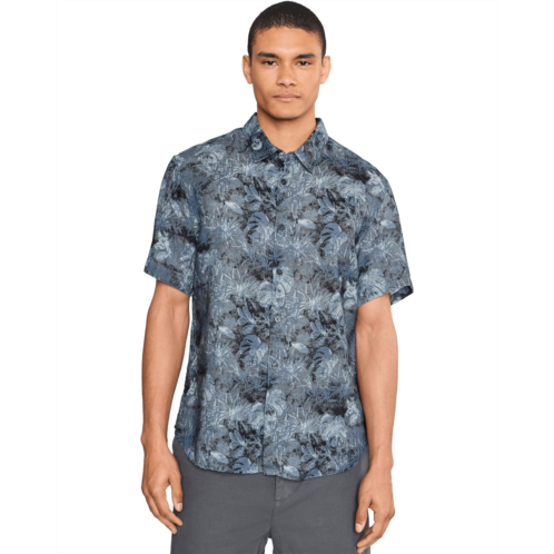 Mens John Varvatos Sean Short Sleeve French Placket Shirt W780f26