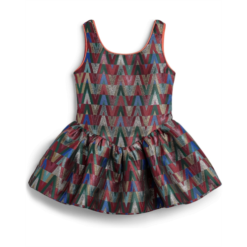 Girls Lola and The Boys Rainbow Vibes Metallic Bubble Dress (Toddler/Little Kid/Big Kid)