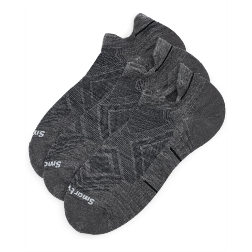 Mens Smartwool Run Zero Cushion Low Ankle Socks 3-Pack
