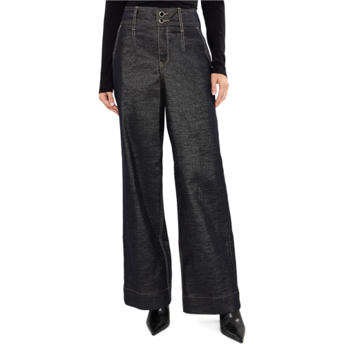 Womens NYDJ Teresa Wide Leg Front Dart Jeans
