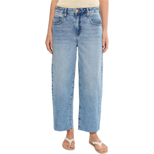 KUT from the Kloth Gwen High-Rise Wide Leg Slouchy Raw Hem
