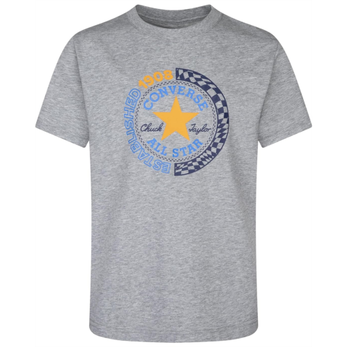 Converse Kids Chuck Patch Check Short Sleeve Tee (Big Kids)