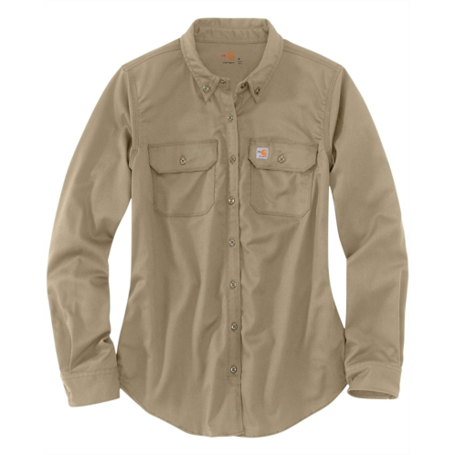 Womens Carhartt Flame-Resistant Rugged Flex Twill Shirt