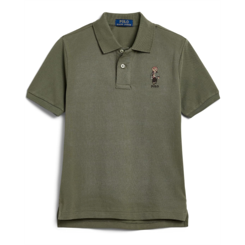 Boys Polo Ralph Lauren Kids Polo Bear Cotton Mesh Polo Shirt (Big Kid)
