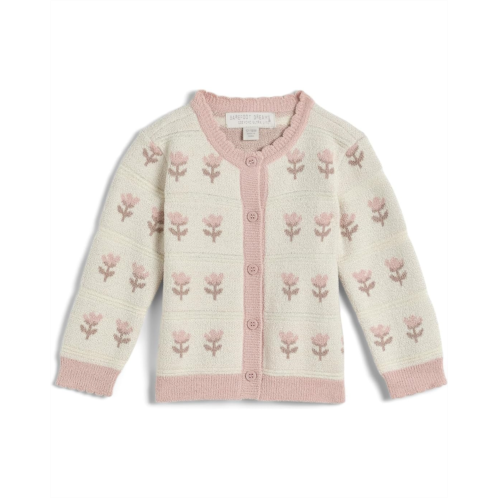Girls Barefoot Dreams Kids Cozychic Ultra Lite Wildflower Cardigan (Infant)