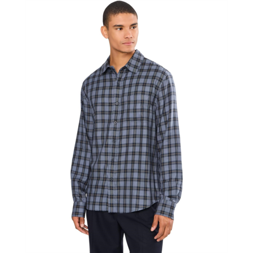 Mens Vince Allen Plaid Long Sleeve