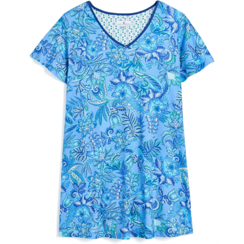 Womens Karen Neuburger Plus Size Flutter Sleeve Sleepdress