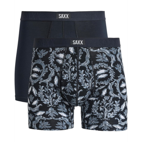 Mens SAXX UNDERWEAR Vibe Xtra Soft Comfort Boxer Briefs Fly 2-Pack