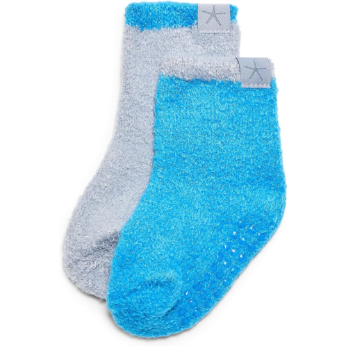 Kids Barefoot Dreams Kids CozyChic Lite Baby Tipped Socks Set (Infant)