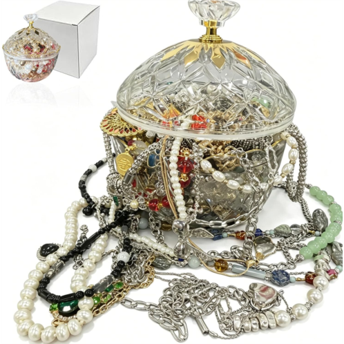 Mystery Jewelry Jar Vintage Jewelry Set for Women Necklace Earrings Gift