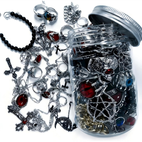 Mystery Jewelry Jar Set 33-35 Pcs Surprise Jewelry Box for Women