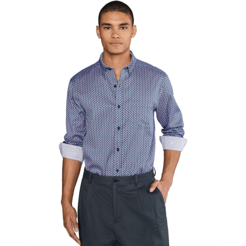 Mens Johnston & Murphy Printed Cotton Shirt